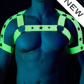 Fluorescent Glow In The Dark Elastic Harness
